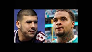 33276 Aaron Hernandez calls one of the Pouncey brothers [upl. by Ramhaj]