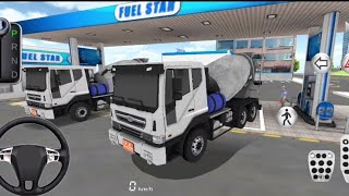 CONSTRUCTİON CEMENT MİXER TRUCK CİTY DRİVİNG  BEST TRUCK GAMEPLAY  3D DRİVİNG CLASS [upl. by Edlyn]