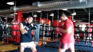 SPARRING EDWIN AGUILAR Y COACH MEL MENOR [upl. by Sapienza]