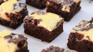 Cheesecake Brownies Recipe  How to Make Cream Cheese Brownies [upl. by Ennove]