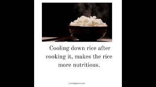 Cooling down rice after cooking it makes the rice more nutritiousfarazberjis rice nutrition [upl. by Indnahc630]