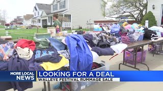 Looking for a deal Walleye Festival rummage sale this weekend [upl. by Hosfmann]