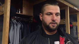 Yonder Alonso on firstinning grand slam for Cleveland Indians [upl. by Holtorf451]