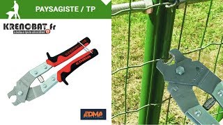 Agrafeuse à grillage pour poteaux ronds Master Graf®  Edma [upl. by Stultz]