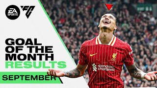 Diaz Double And Darwin Nunez Worldie 🤯   September Goal Of The Month Results  Liverpool FC [upl. by Nela]