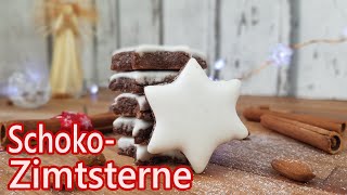 🍫Schokoladige ⭐Zimtsterne  Türchen Nr 9  SSCCC 2021  Rezept mit Videoanleitung [upl. by Cherilynn]