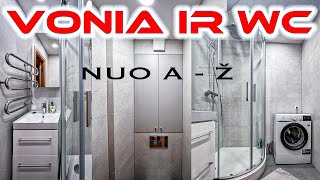 Vonios ir WC Remontas Nuo Košmaro iki Svajonės 🛠️🚿🚽 statybos remontas namai [upl. by Hilda649]