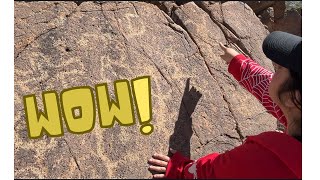 Native American Petroglyphs in Arizona  Ancient Rock Art petroglyphs [upl. by Ahsilam]