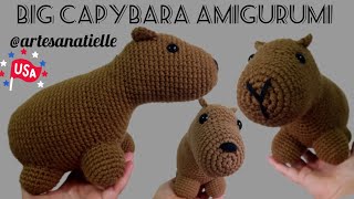 Crochet Capybara Amigurumi BIG [upl. by Ytirahc]