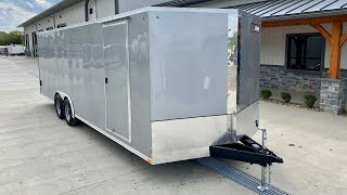 ITI Cargo 85x24 Enclosed Car Hauler Trailer 9900 GVW [upl. by Ecneralc783]