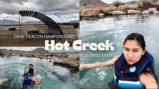 Hot Creek Springs and Dave Deacon Campground  Lund Nevada [upl. by Cupo725]