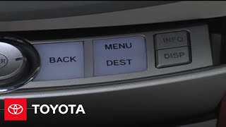 2005  2007 Avalon HowTo Navigation System  Input Destination By Address  Toyota [upl. by Eixela]