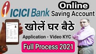 icici bank account opening online  How to open icici insta save account online [upl. by Adohr]