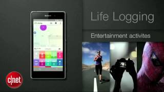 CES 2014  Sony The Core  SmartBand  Lifelog application [upl. by Burny]