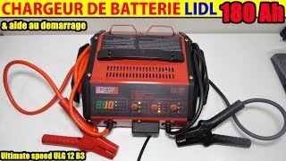 chargeur de batterie lidl ultimate speed ulg 12 voiture moto battery charger jump start function [upl. by Alcine]