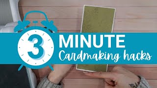 3 Minute Card Making Hack  Faux Embossed Cardstock [upl. by Nonnair]