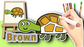 How to Draw Tiddles the Tortoise from Peppa Pig Easy [upl. by Neeleuqcaj]