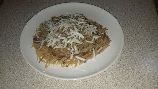 Makarona te Skuqura Ushtari   Fried pasta [upl. by Notrab999]