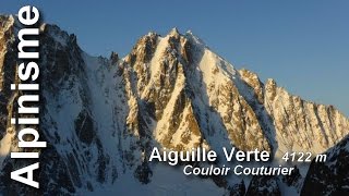 Aiguille Verte couloir Couturier [upl. by Nedrob]