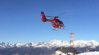 Hubschrauber Rettungseinsatz Start in den Dolomiten [upl. by Majka]