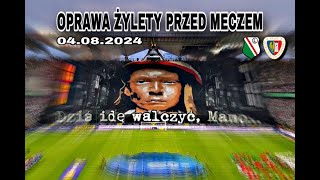 Dziś idę walczyć Mamo… OPRAWA ŻYLETY PRZED MECZEM LEGIA vs PIAST 04082024  Legia TV [upl. by Tala609]