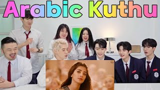 Kdrama actors reactions to watching their first Tamil MV😍Arabic Kuthu UNNAMEofficial [upl. by Sollows573]