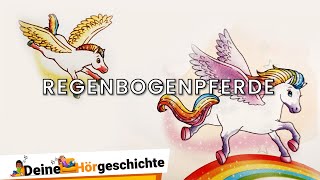 Hörgeschichte  Regenbogenpferde Kurz Hörbuch für Kinder Vorlesen Gutenacht Geschichte [upl. by Alah]