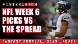 Week 6 NFL Picks vs the Spread [upl. by Kobe]