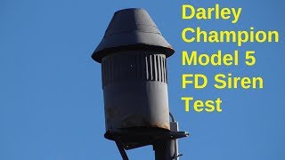 W S Darley Champion Model 5 Fire Station Siren Set off Short Alert  Mcdonugh GA 121317 [upl. by Amlus]