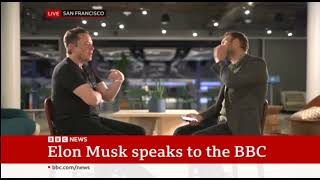 In full Elon Musks live interview on the BBC [upl. by Yort]