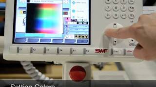 SWF Embroidery Machine Control Panel Tutorial [upl. by Arraek]