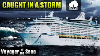 Cruise ship Voyager of the Seas hits a storm in the Gulf of Mexico [upl. by Thorlie382]