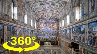 Sistine Chapel 360° 4K [upl. by Berlyn780]