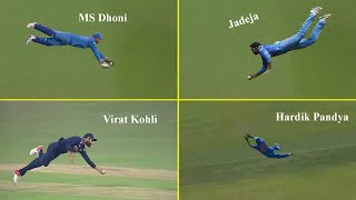 Indian Fielders 10 Amazing Catches In Cricket 🦅 [upl. by Orling790]