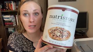 Review of Nutristore Freeze Dried Sausage Long Term Survival Emergency Food 25 Year Shelf Life [upl. by Roderich]