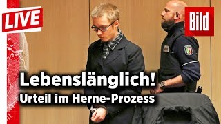 HerneKiller vor Gericht – Lebenslang für Marcel Hesse  BILD live 31012018 [upl. by Ojytteb]