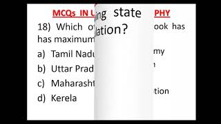 MCQ in Urban Geography [upl. by Cirala]