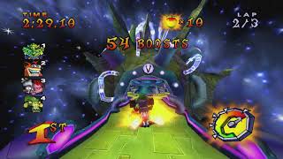 Crash Nitro Kart Xbox Test  Hyper Spaceway [upl. by Orlando]