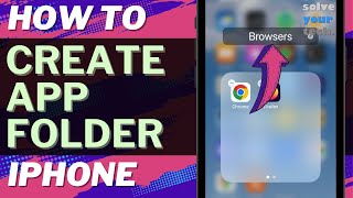 iOS 17 How to Create App Folder on iPhone [upl. by Bouton]