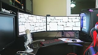 DOUBLE CURVED MONITOR SETUP [upl. by Livy]