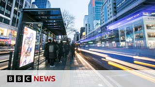 South Korea Selfdriving night buses on streets of Seoul  BBC News [upl. by Damara]