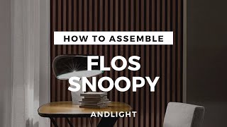 How to assemble the Snoopy Table Lamp from Flos [upl. by Landes]