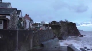 STORM ACTION AT WATCHET WEST SOMERSET ON 9 FEBRUARY 2016 [upl. by Borchers]