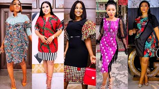 2024 Ankara Styles  Ankara Combined Styles With Plain Material  Best Ankara Designs [upl. by Alva332]