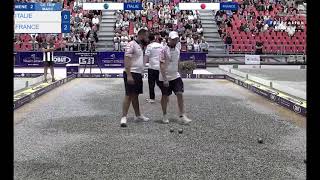 France vs Italia Final Petanque European Championship 2023 [upl. by Schuman494]