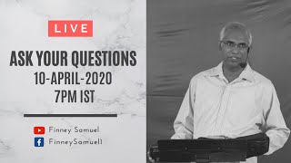 QampA  Ask Pastor Finney  10April2020  with Pst Finney Samuel [upl. by Nerw]