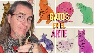 DIOSES Y DEMONIOS Los GATOS en el ARTE Historia de los felinos en DIBUJO PINTURA y ESCULTURA [upl. by Novad]