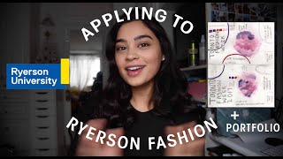 Ryerson Fashion ApplicationPortfolio Advice [upl. by Rekrap537]