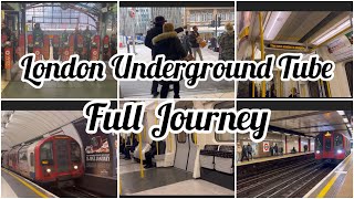 London Underground Central Line full journey liverpool to Algate 4k journey🇬🇧 [upl. by Nereil]