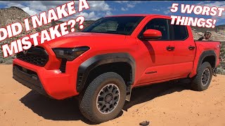 5 Things I HATE about my 2024 TACOMA [upl. by Allbee422]